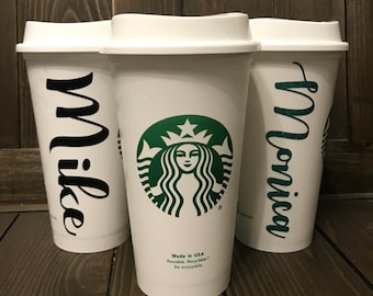 Tasse en plastique réutilisable Starbucks personnalisé