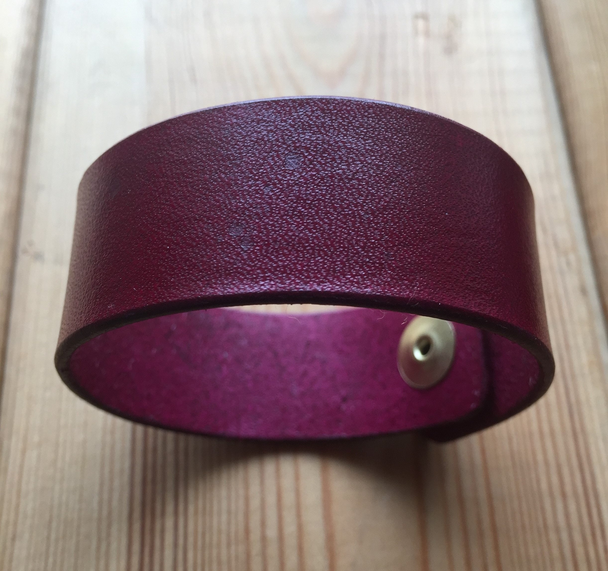 Leather Wrist Strap 1 Wide Bespoke Handmade Etsy UK