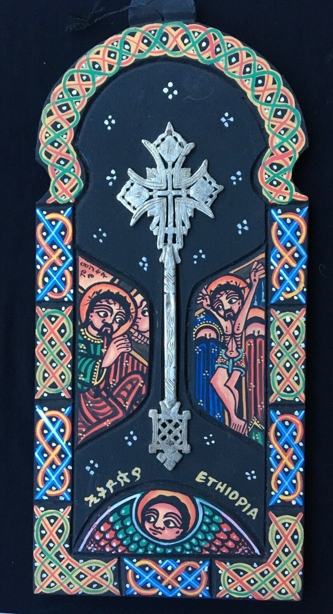 Ethiopian Hand Crafted Orthodox Church Axum, With Painted Wood Frame Etsy