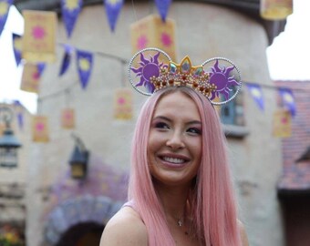Sun Princess tiara 3D Mouses Sun crest Ears