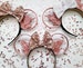 ROSE GOLD castle ears, 3d mouse ears. 