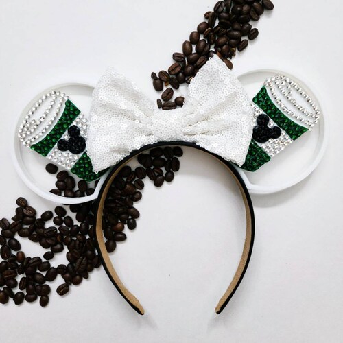 Coffee Coffee Coffee, rhinestone ears, 3d ears