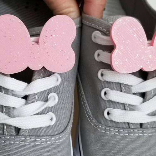 Kick Topper,Mouse Shoe Accessory BOW with GLITTER