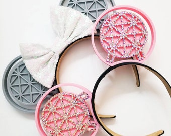 NEW STYLE Spaceship 3D Mouse Ears, you choose your colors