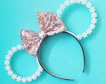 Little Flurries ears, Christmas  3D Mouse Ears, Disney