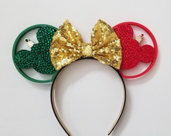 Rhinestone Ornament mouse ears , 3d print mouse ears