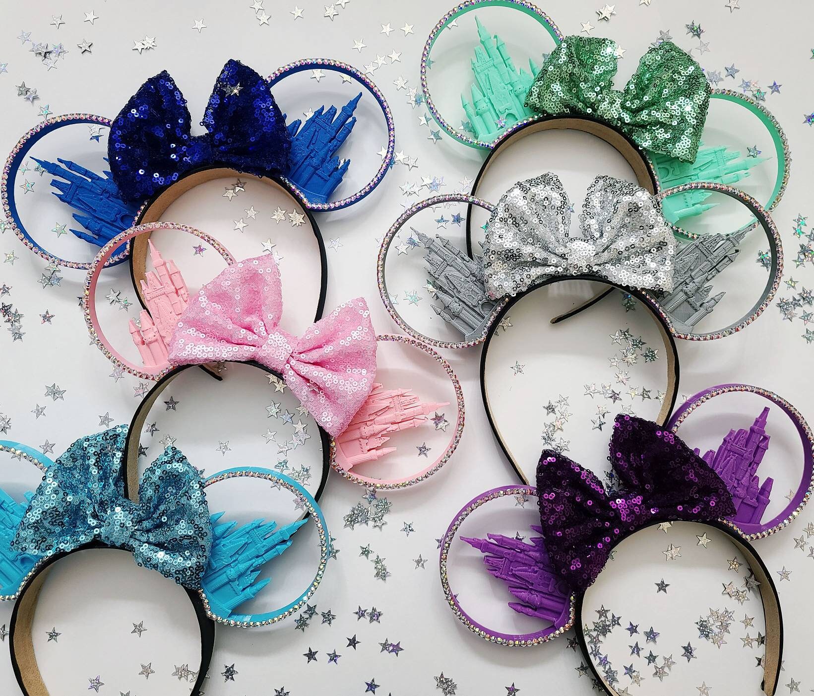 Magical Castles, 3d mouse ears with sequin bow