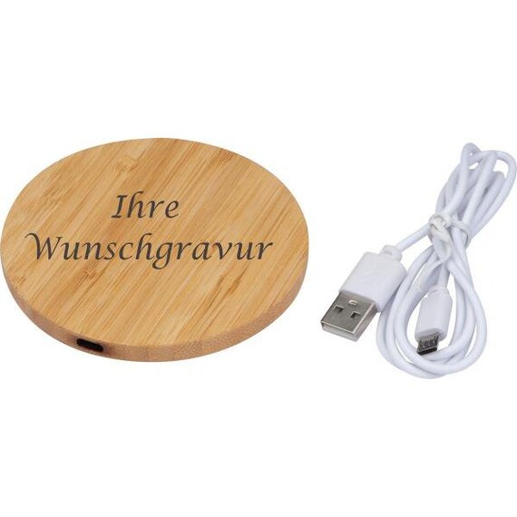 Induktionsladegert aus Bambus mit Gravur / Wireless Charger - Etsy.de