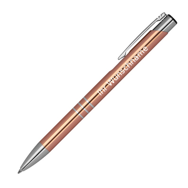 20 Kugelschreiber aus Metall mit Gravur / 20 verschiedene Farben Bild 5