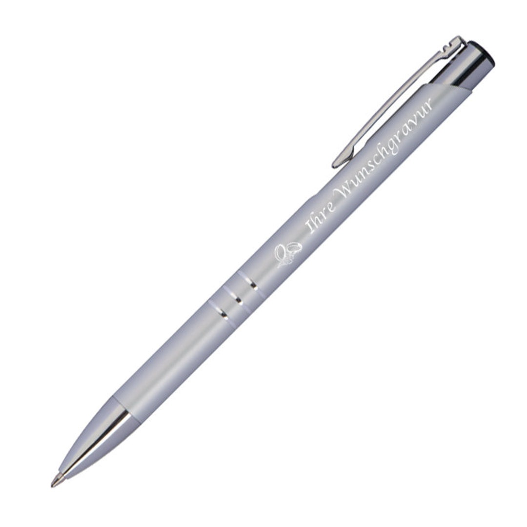 10er Set Kugelschreiber Mit Gravur – Hochzeitsstifte Aus Metall, Schwarz, Personalisierbar