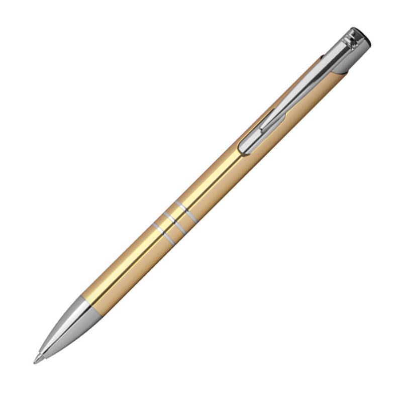Kugelschreiber aus Metall mit Gravur / Farbe: gold Bild 5