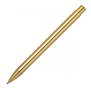 Retractable metal ballpoint pen with engraving / color: metallic gold image 4