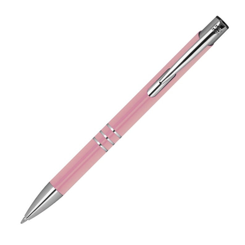 Kugelschreiber aus Metall mit Gravur / Farbe: rose' Bild 3