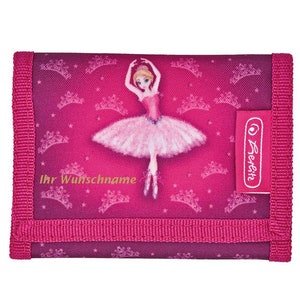 Herlitz Kinder Geldbörse / Geldbeutel / Portemonnaie / "Ballerina" / mit Gravur