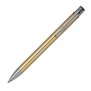Kugelschreiber aus Metall mit Gravur / Farbe: gold Bild 3