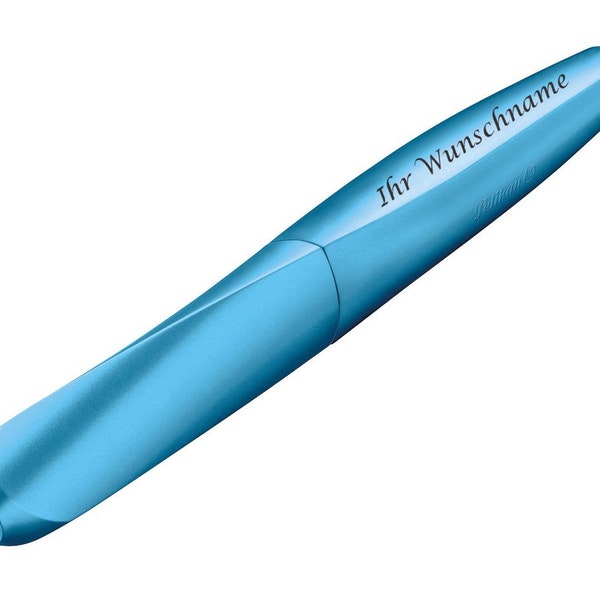 Pelikan rollerball pen with engraving / "Twist R457 Frosted Blue"