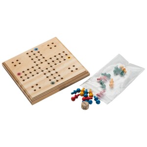 Ludo Spiel aus Holz mit Gravur / Reisespiel Bild 3