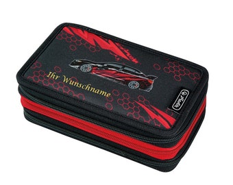 "Delphin" Federmappe Herlitz Federtasche mit Gravur 31tlg gefüllt "Delphin" Federmappe Herlitz Federtasche mit Gravur 31tlg gefüllt