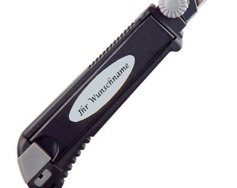 All-round work knife with engraving / cutter