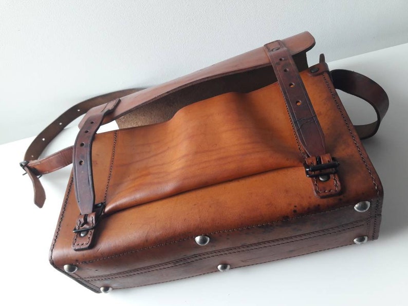 PTT Vintage Leather Bag | Etsy