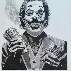 The Joker. DC comics. A4 size print hand drawn.