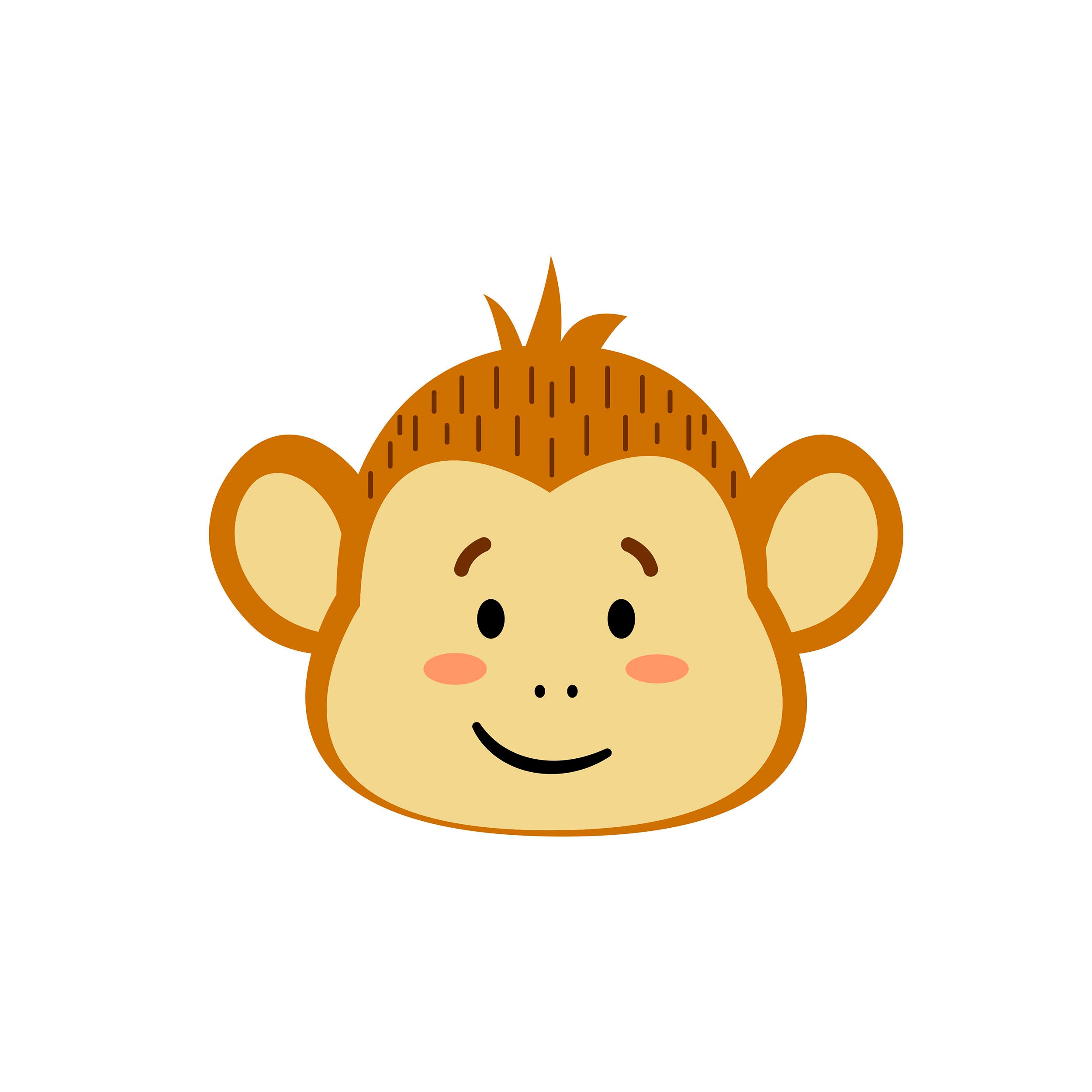 Printable Animal Heads Clip Art Animal Face Clip | Etsy