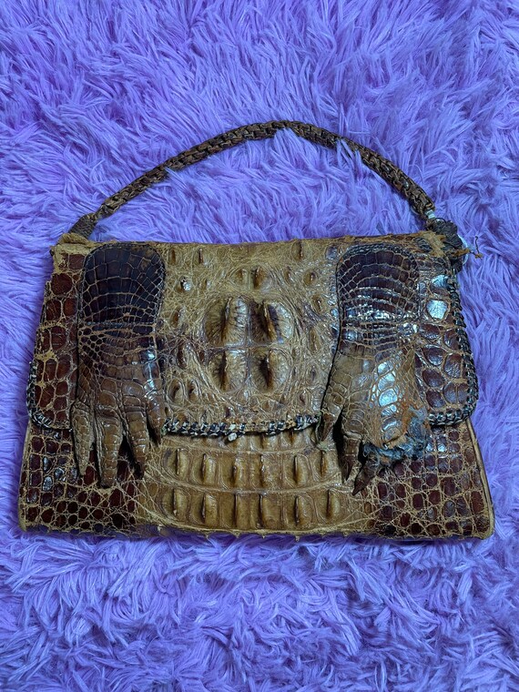 Alligator vintage purse - Gem