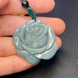 Rose Guatemala Jadeite Blue Grade A Jade Donut Spacer  Beads Jewelry DIY Earrings doughnut  Jewelry gift Guatemalan Jade supplies
