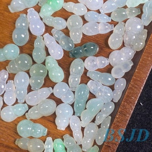 Cucurbita cabochon natuurlijke klasse A jade kalebas kralen Kid baby Birma Myanmar jade kalebas sieraden DIY oorbellen sieraden cadeau jade benodigdheden