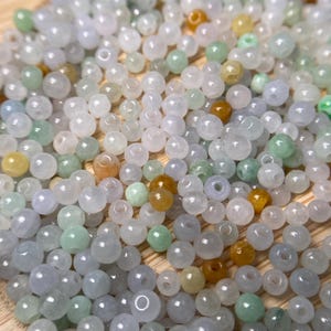 XXS 2mm Natural Grade A Jade Round Beads Burma Myanmar Jadeite Jewelry DIY Earrings Jewelry gift Jade supplies
