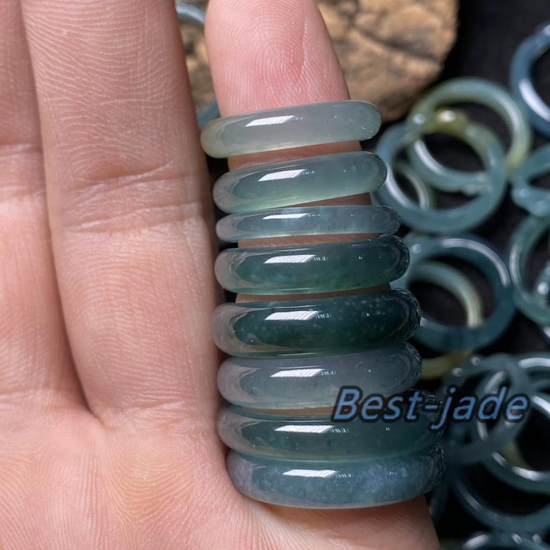 Monkey King Jadeite Sun Wukong Natural Blue Guatemalan Jadeite Ring ...