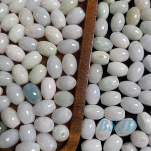 Barrel Natural Grade A Jade Spacer Round Beads Burma Myanmar Jadeite Jewelry DIY Earrings Jewelry gift Jade supplies