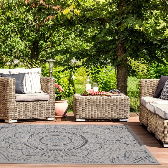 Oriental Medallion Bohemian Indoor Outdoor Cream Area Rug Rugs for Outside  Minimalist Boho Rug Machine Washable Rug Throw Rugs Floor 