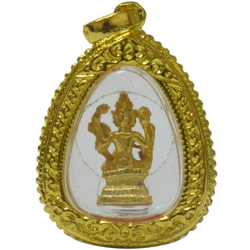 Thai Jewelry Magic Pendant Thai Buddhist Amulets Pra Prom 4 Faces Amulets Lessing for Life Wealth and Lucky Pendants
