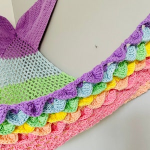 PDF mermaid toy hammock crochet pattern, teddy hammock, corner storage image 2