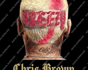 Signature Chris Brown Breezy Design, Chris Brown Hip Hop, Graphic Chris Brown, Chris Brown Fan, Chris Brown Tour 2025 Digital Download
