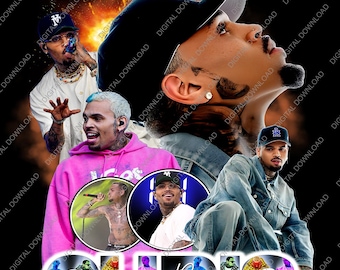 Chris Brown Design Png, Chris Brown Tour 2025 File, Chris Brown Breezy, Chris Brown Digital Download