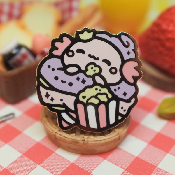 CandyPop Axolotl Hard Enamel Pin | Food Coma Pals | Cute Animal Pin
