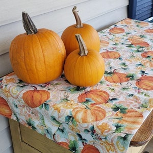 Pumpkin Table Runner | Thanksgiving Table Runner | Fall Table Runner