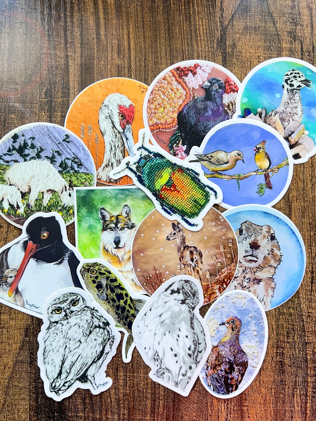 Wildebees Sticker Custom Vinyl 3 Piece Wildlife Sticker Set: You Pick, Waterproof, Laptop ...