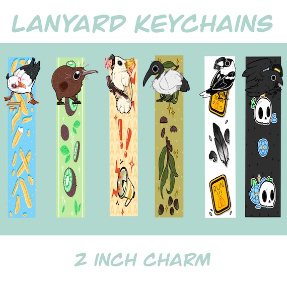 Lanyards with charms AUSSIE BIRD EDITION!