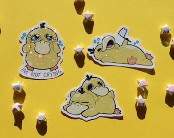 Psyduck 風ホログラフィックステッカー