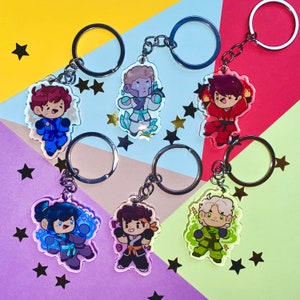 Smol Ninja go acrylic keychains