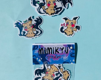Mimikyu inspired stickers set