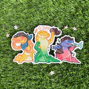 Gummy gators holo stickers