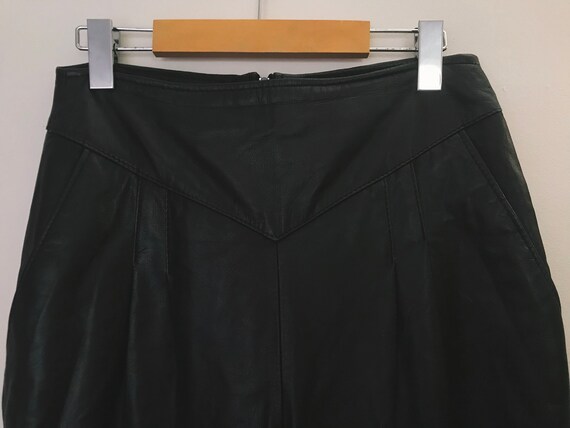 1980’s High-waisted Black Leather Pants by ‘Tabou’
