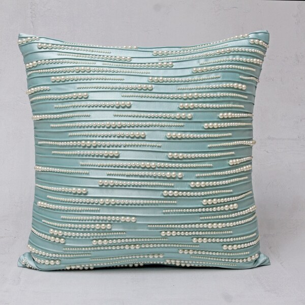 Aqua Throw Pillow Etsy