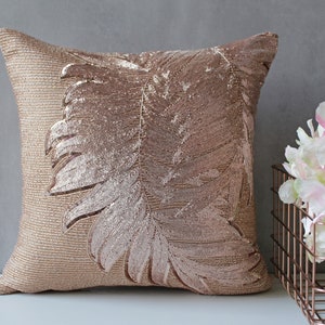 Rose gold pillows for bed top