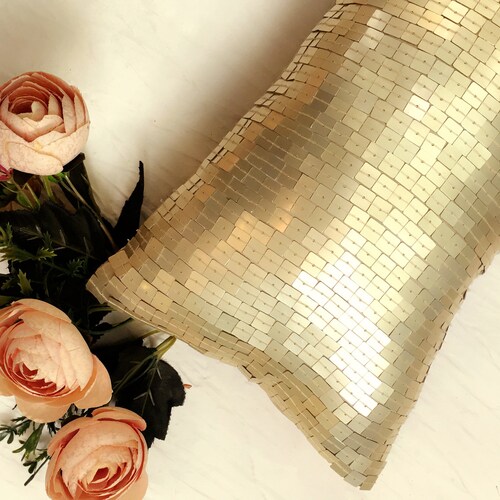 White Gold Throw Pillow Cover Luxury Contemporary Modern Toss Etsy