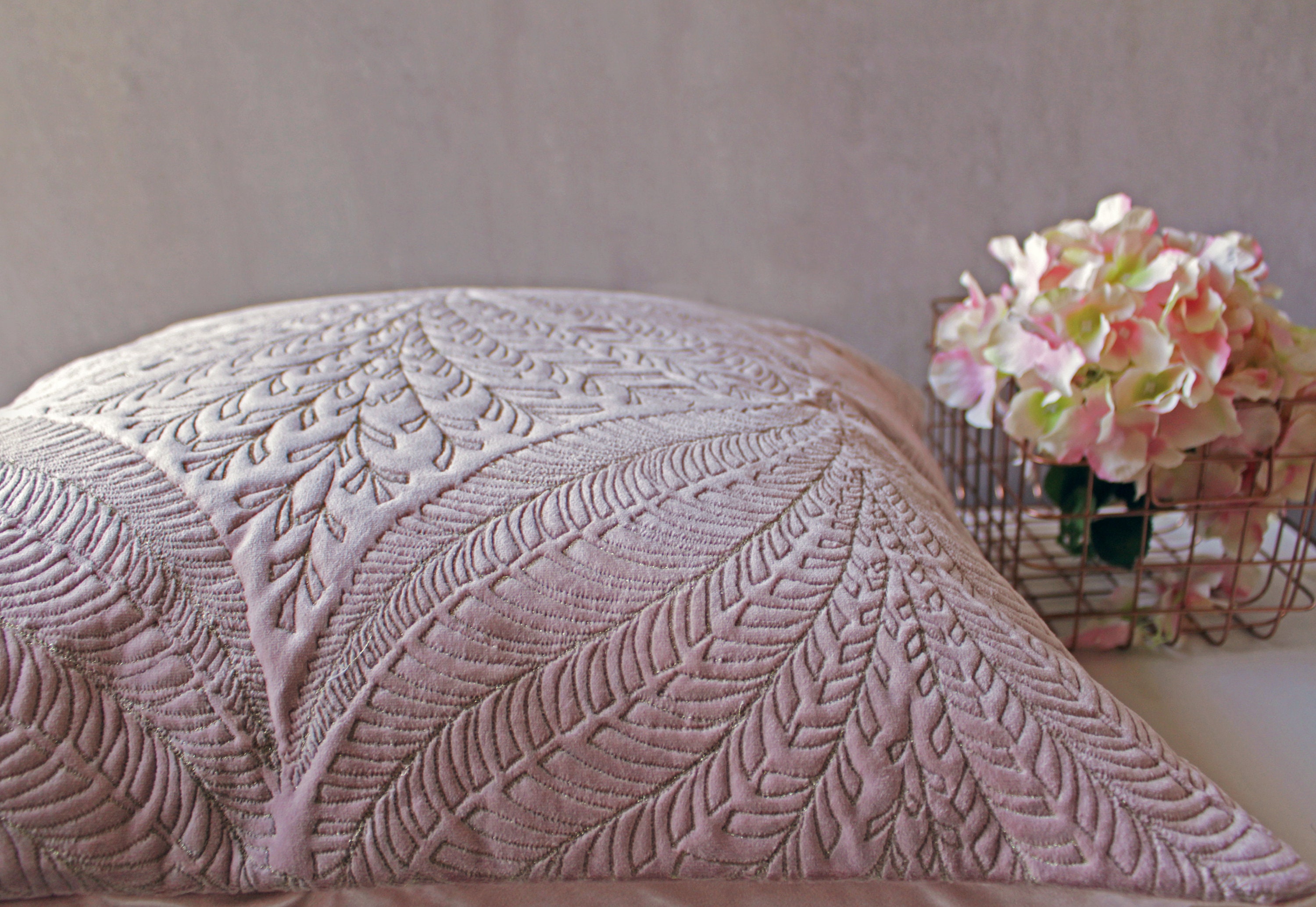 Dull Pink Velvet Euro Sham throw Pillow cover Luxury Etsy